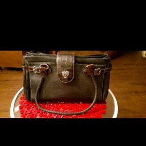 Leather Brighton organizer purse